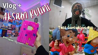 Vlog + Akşam Rutinim☕ | Tatil Günlükleri #11!