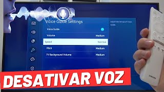 Como parar a voz da tv samsung falando atalho ATIVAR | DESATIVAR | Guia de voz dica RÁPIDA