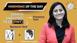 Semen Analysis Test [Florence & Barberio Test] | Mnemonic Of The Day