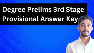 Degree Level Prelims 3rd Stage Provisional Answer Key  |#keralapsc #degreelevelprelims #kpsc #psc