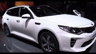 2017 KIA Optima SW GT Line   Exterior and Interior Walkaround   2016 Paris Motor Show