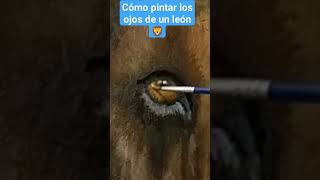 Ojos de un león 🦁♌, Paint lion! cómo pintar una cabeza de león con óleo.