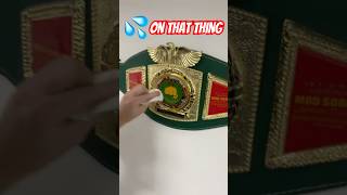 How to make your belt shine- HAWK TUAH and spit on that thing #shorts  #hawktuah