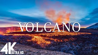 FLYING OVER VOLCANO (4K UHD) — расслабляющая музыка и красивые видеоролики о природе — 4K Video HD