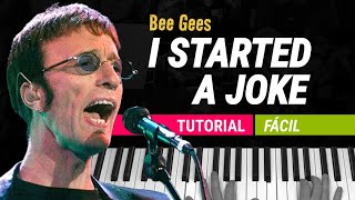 Como tocar "I started a joke" (Bee Gees) - Piano tutorial y partitura