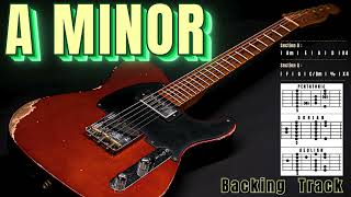 Lonely Slow Rock Ballad Guitar Backing Track Jam in A Minor