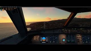 HARD LANDING very gusty Fenix A320 IAE 2500