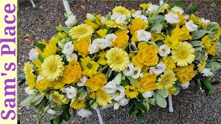 How to Funeral Flower Arrangement | Double-Ended Arrangement | Funeral Spray