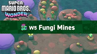 Super Mario Bros. Wonder - World 5: Fungi Mines Playthrough (Nintendo Switch)