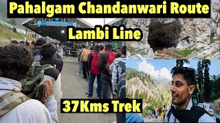 Finally  Hmari  Shri Amarnath Ji  Yatra Shuru Hui 🕉️|| Pahalgam Chandanwari Route