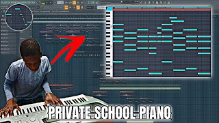 🎶🎹 How To Make Private School Piano |Amapiano Fl Studio Toturial