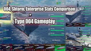 Modern Warships | CN Type 004 gameplay + 004, Shtorm, Enterprise Stats comparison