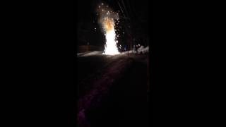 Residential Power Line Explosion Lower Merion Township Pennsylvania