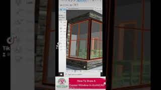 ArchiCAD Tutorial - How To Draw A Corner Window in ArchiCAD #shorts