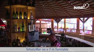 BUMAT - Cannstatter Wasen, Schatzi Bar on a 7 m turntable