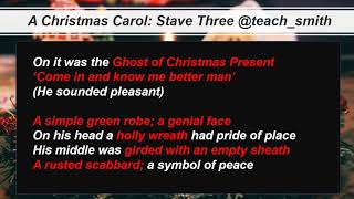 GCSE ACC: Revise a Christmas Carol Stave Three: A Revision Rap