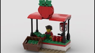 Strawberries Stand - Lego MOC