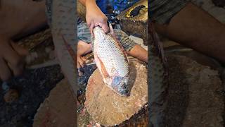 Amazing Tilapia Fish Cutting Skills In Bangladesh Fish Market By Expert Cutter #shorts