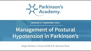 Management of Postural Hypotension in Parkinson's | Parkinson's Academy webinar