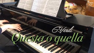 Questa o quella, Duca, Piano accompaniment, Opera karaoke