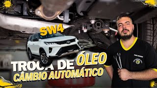 TROCA DE ÓLEO DO CÂMBIO | MANUTENÇÃO | SW4-TOYOTA | MOTOR TURBO | RT-Automático #mecanica