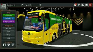 murahara travels yellow livery for Volvo b9r | bussid | bus simulator Indonesia | indian mods | don