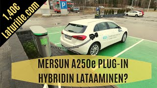 Miten ladataan Mercedes-Benz A250e plug-in hybridiä? Laturille.com