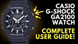 Casio G-Shock GA-2100 Watch Manual & Guide: Casioak All Functions Explained!