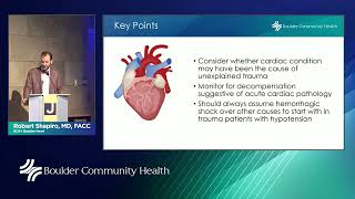 BCH Trauma Symposium 2024 — Robert Shapiro, MD Trauma and Cardiology