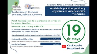 Seminario de contexto del Doctorado en Ciencias Sociales, Niñez y Juventud (Tarde)