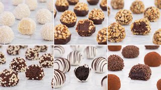 Variedad de Trufas de Chocolate - Tan dulce - Recetas paso a paso