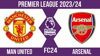 FC24 | Man United vs Arsenal | Premier league 2023/24 | Full match