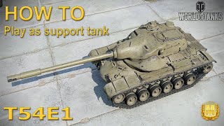 World of Tanks T54E1 - 6.4k damage - How to play as support tank