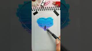 🖌️🎨Easy Beautiful Painting of Landscape, Satisfying Painting #craft #art #diy #aesthetic #painting