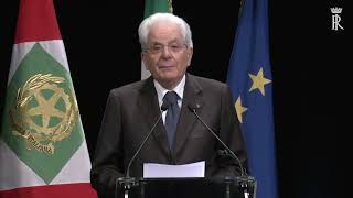 MATTARELLA TIENE UN DISCORSO FANTASTICO, Molti i temi trattati come la democrazia