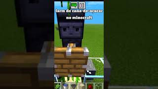 Farm de cana-de-açucar no Minecraft #shorts|Sugar Cane Farm in Minecraft