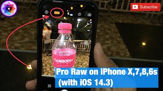 ProRaw camera On IPhone 6s,7,8,X (with iOS 14.3)