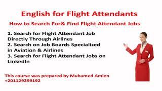 How to be a flight attendant Questions and answers with muhamed Amien