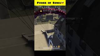 The Power Of New Character Sonia😎 Garena Free Fire 🔥 #shorts #shortsfeed #ltsgamerclutch