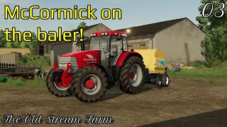 McCormick MTX 135 put to work! - The Old Stream Farm Ep 3 - Farming Simulator 22