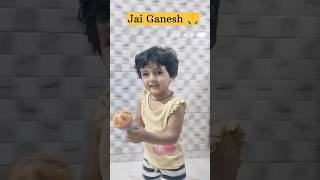 Jai Ganesh arti 🙏 sung by my daughter ❤️#viral #trending #shorts #ytshorts #trendingshorts