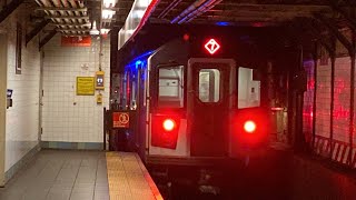 MTA Subway: Flushing - Main St Bound Kawasaki R188 (R142A Conversation) (7 Express) @ Time Sq 42 St