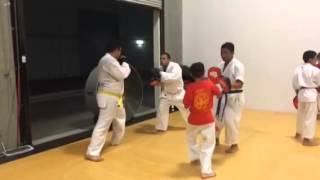 Claycomb Karate Focus mitt class - Fontana CA