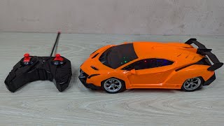 new 3D light RC car unboxing and driving test | unboxing RC toy car and testing