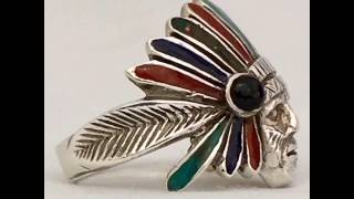 CHIEF RING STERLING SILVER