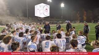 Football South Lakes High School vs. Yorktown High School: Coach's Victory Speech