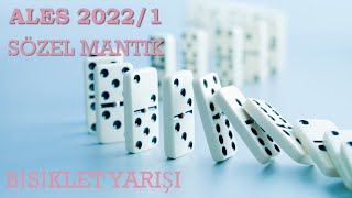 ALES 2022 1 SÖZEL MANTIK BİSİKLET YARIŞI