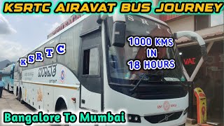 KSRTC Airavat Club Class Bus Journey | Bangalore To Mumbai Bus Journey | KSRTC Volvo B11R Multi Axle