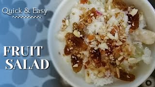 Quick & Easy Fruit Salad | Fruit Salad | Healthy & Tasty Fruit Salad