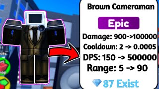 NEW BROWN CAMERAMAN DESTROYS GMAN TOILET 4.0 [ EP 67] PART 2 (Toilet Tower Defense)